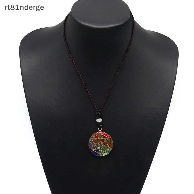 Ge Vòng cổ Bùa Hộ Mệnh 7 Viên Đá Cẩm Thạch