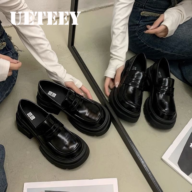 UETEEY  giày búp bê Mary Jane Lolita Đế da mềm đế êm thời trang Nhẹ nhàng Thanh lịch Đa dụng Đẹp mắt Phóng khoáng FLF23B0SA4 47Z231122