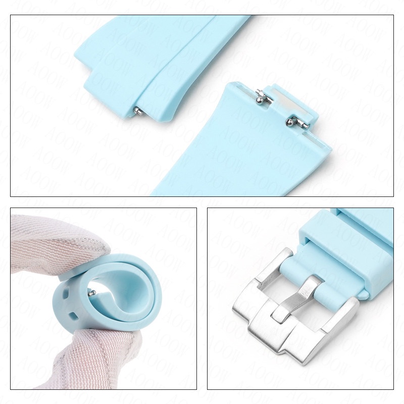 Silicone Dây Đeo Cao Su Silicon Thay Thế Cho Đồng Hồ tissot prx 35mm / 40mm