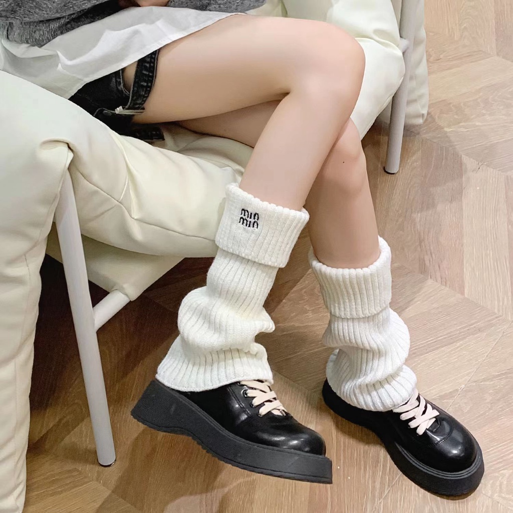 Vớ Dệt Kim Ấm Áp Thêu Hình Ong Thời Trang Thu Đông Nhật Bản Dễ Phối Đồ Dành Cho Bạn Gái jk