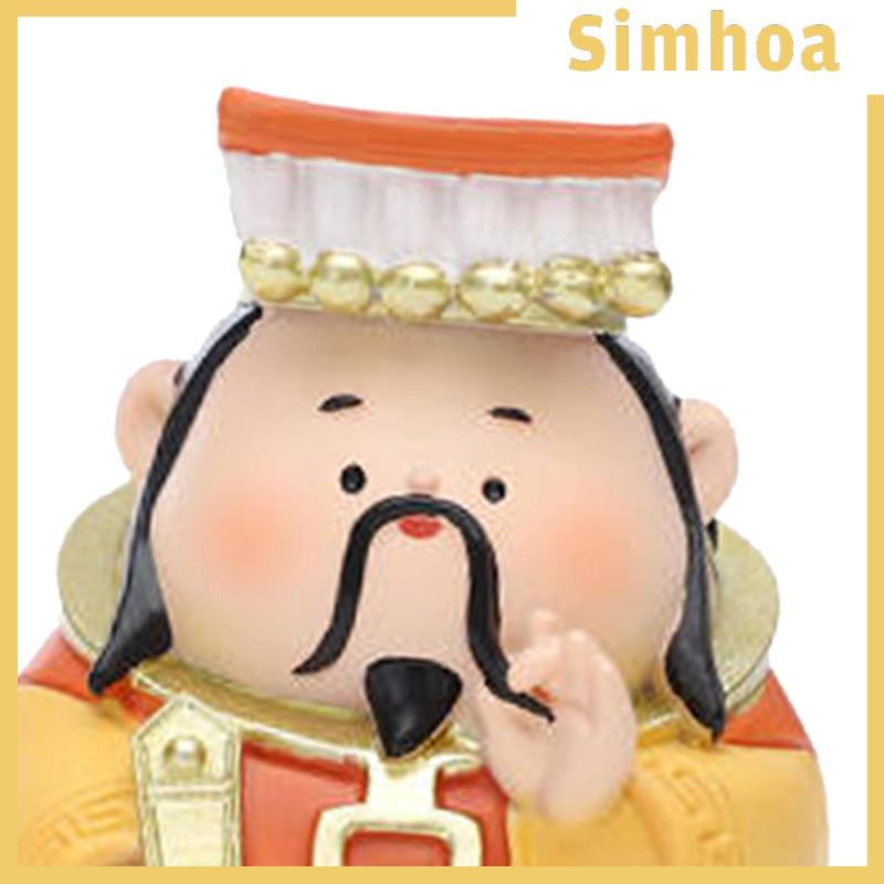 Tượng Thần Tài mini Dễ Thương Bằng Nhựa resin Để Bàn Trang Trí Nhà Cửa / Văn Phòng / Lễ Hội