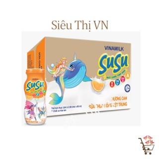 Thùng sữa chua susu vinamilk vị dâu/cam 48 chai x 80ml