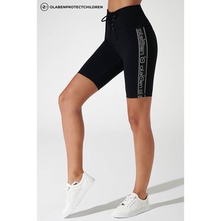 OLABEN Quần tập yoga gym ngắn Kiera Biker Short màu đen, đỏ