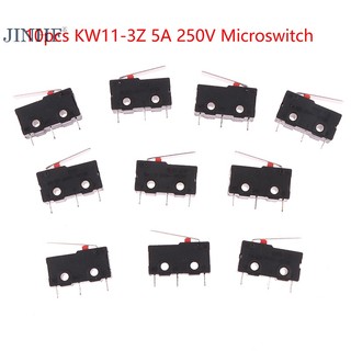 Set 10 công tắc ấn microswitch 3pin kw11-3z 5a 250v chuyên dụng