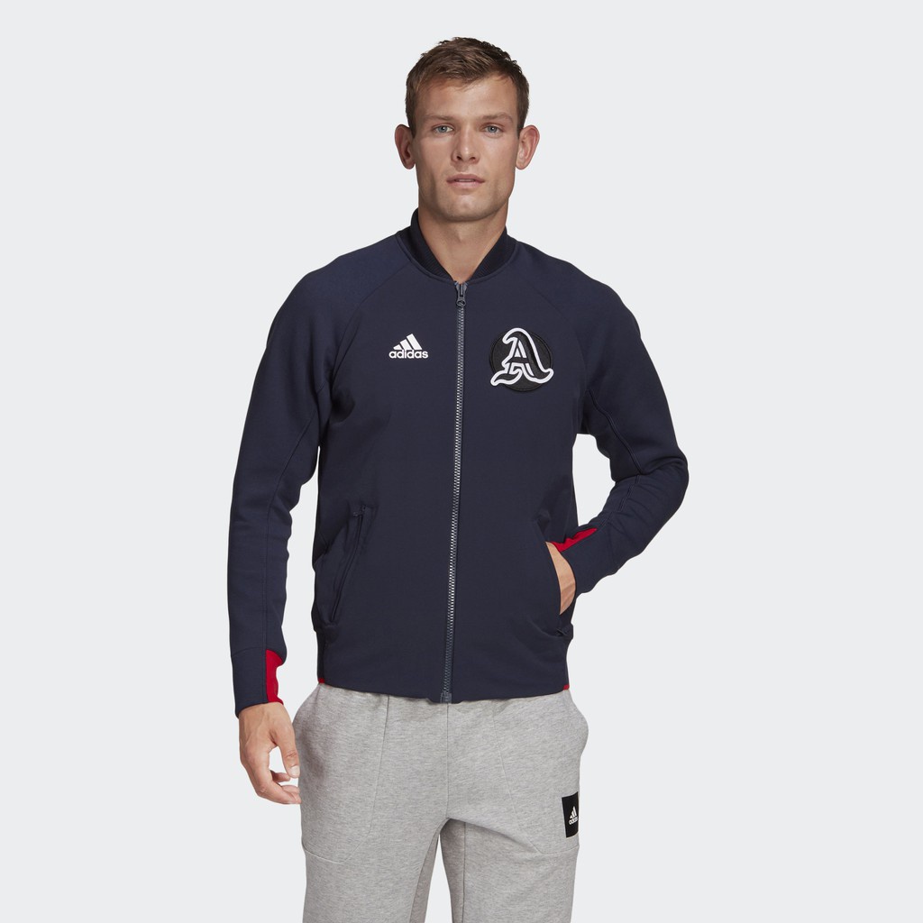 Áo Khoác Bomber Thể Thao Unisex Adidas VRCT Jacket Navy - GK4874