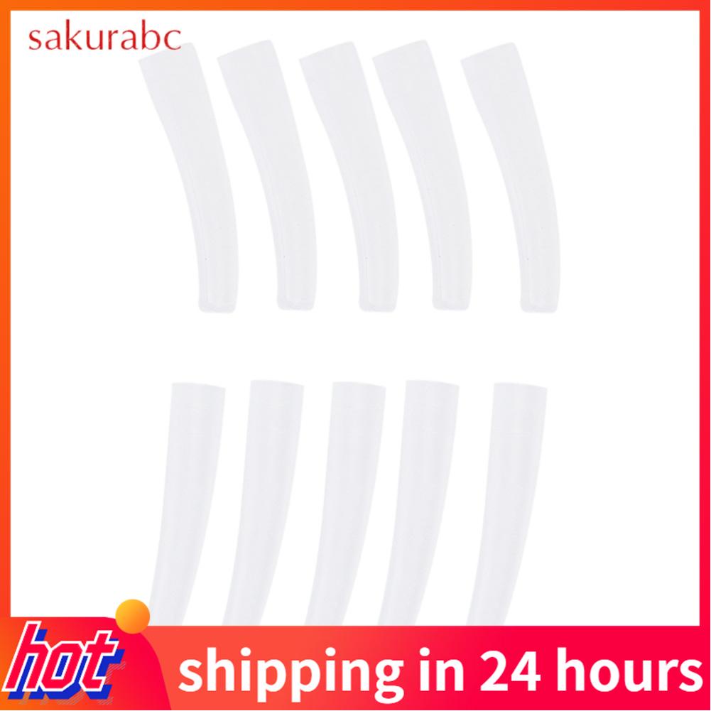 Sakurabc Transparent Plastic Elbow Tweezers Protective Cover Anti Dust Non Slip ZMN