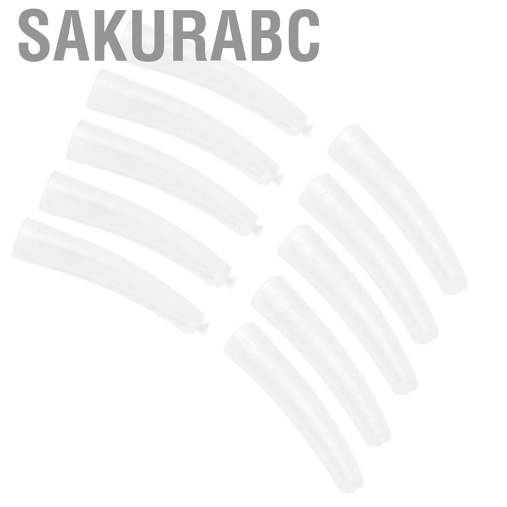 Sakurabc Transparent Plastic Elbow Tweezers Protective Cover Anti Dust Non Slip ZMN