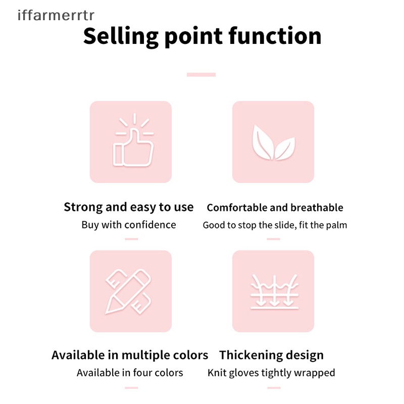 Găng Tay Dệt Kim Dày Dặn Màu Trơn Giữ Ấm Mùa Thu Đông Cho Nữ