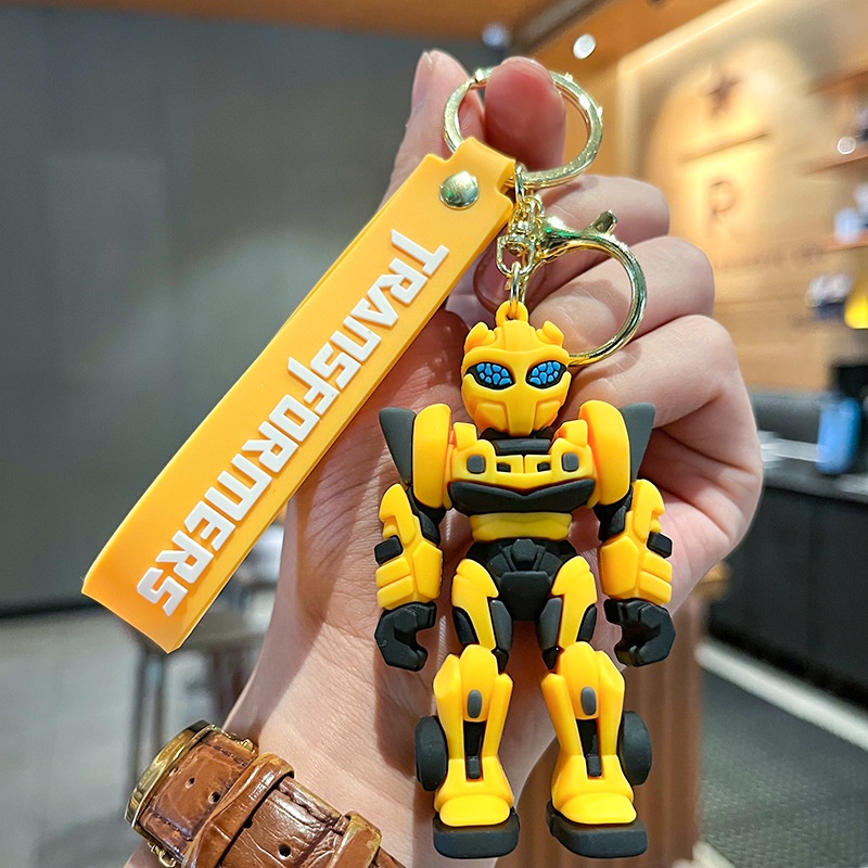 Transformers Đồ Chơi Robot Biến Hình Ba Chiều Trang Trí Ba Chiều / Móc Khóa Xe Hơi / Balo / Búp Bê bumblebee megatron gundam Cổ Điển