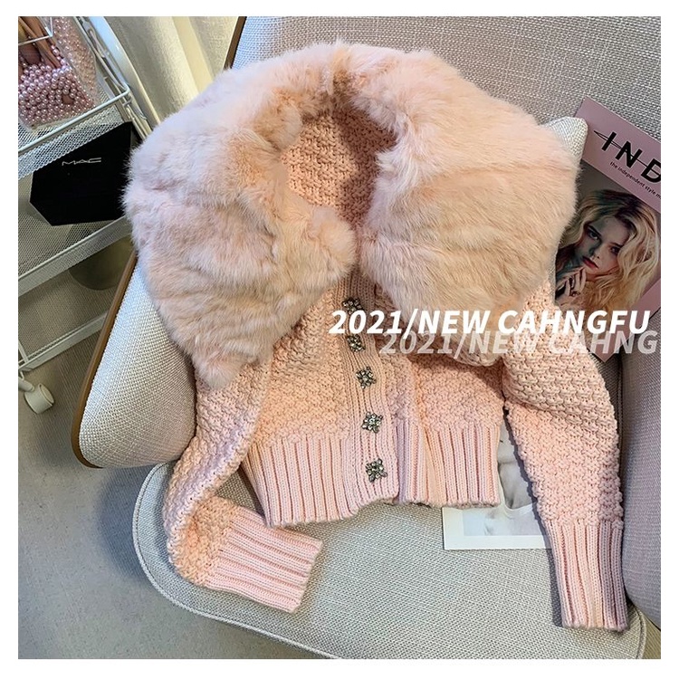 Áo Khoác cardigan Dệt Kim Dáng Ngắn Phong Cách retro Thời Trang 2022 Mới
