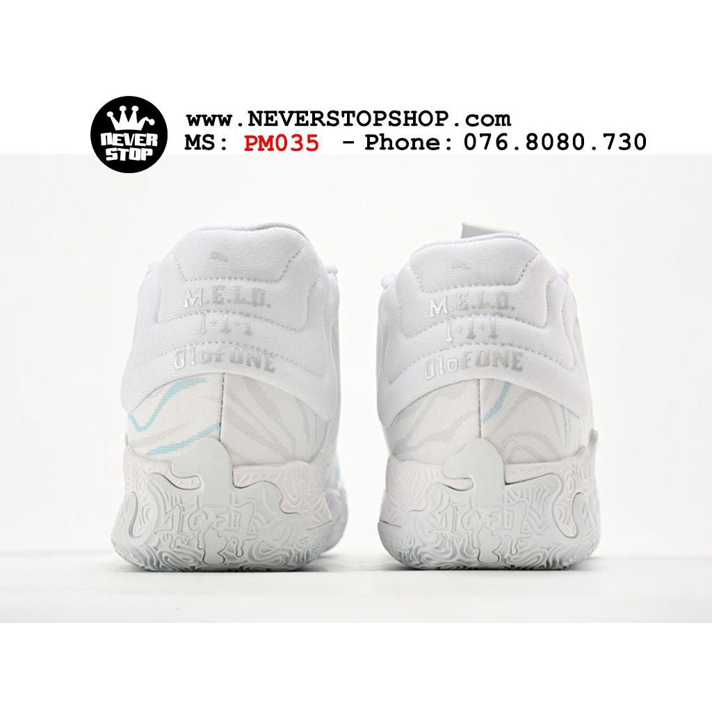 Giày bóng rổ PM MB 03 WHITE MARBLE mẫu mới, đế bám sân chuyên chơi indoor outdoor  | NeverStopShop.com