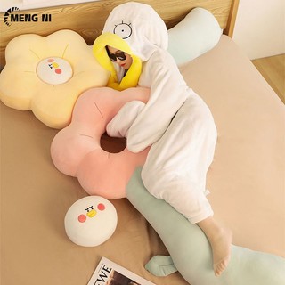 Meng ni gối ôm dài hình hoa bằng nhung dễ thương xinh xắn