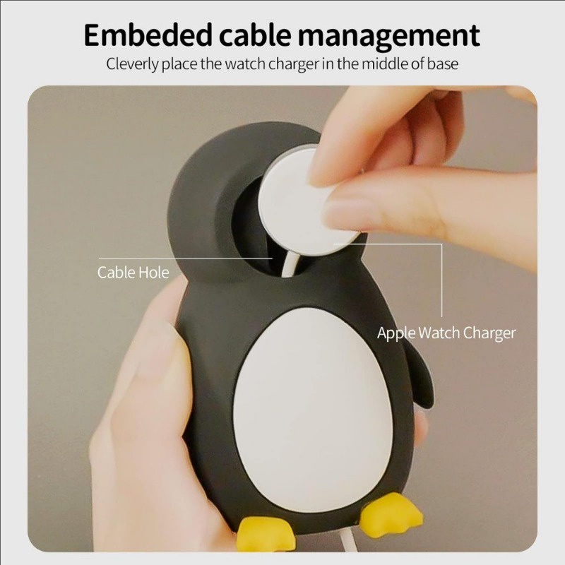 Đế Sạc Bằng Silicon Bền Bỉ Phù Hợp Với iwatch series 9 8 se2 7 6 se 5 4 3 2 1 45 44 42 41 40 38mm