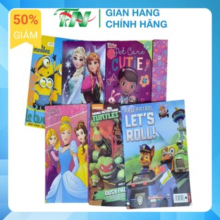 Bộ hình dán sticker công chúa, các nhân vật hoạt hình cute cho bé