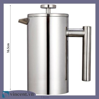 Ấm Pha Trà / Cà Phê Kiểu Pháp Bằng Thủy Tinh