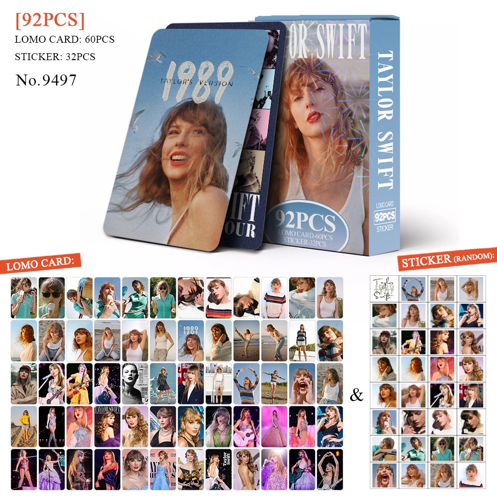 Taylor Swift Photocard Lomo Card Postcard Stickers 92pcs/box