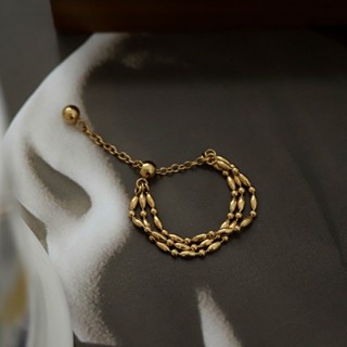 Nhẫn thép titan có thể điều chỉnh size, phong cách tối giản - Món quà trang sức đẹp mới về