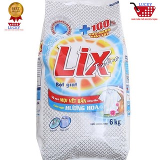 Bột Giặt Lix Extra 5,5kg /6kg Hương Hoa