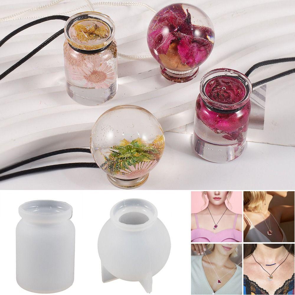 Khuôn silicone Làm Mặt Vòng cổ Hình Trụ Tròn Sáng Tạo diy