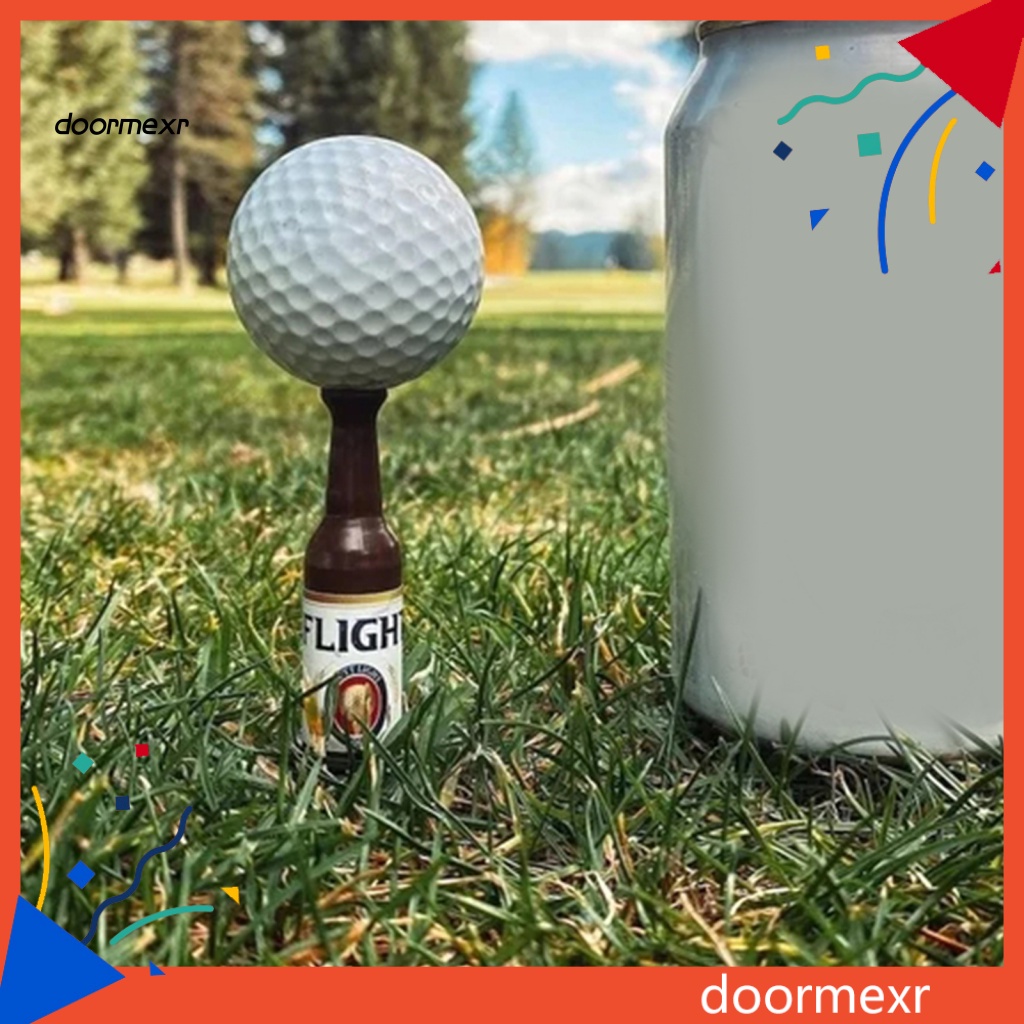 Doo Set 6 tees Hình Chai Bia mini Lâu Trôi Không Vỡ Luyện Tập Đánh golf Hoàn Hảo Cho Nam Và Nữ 7.6cm