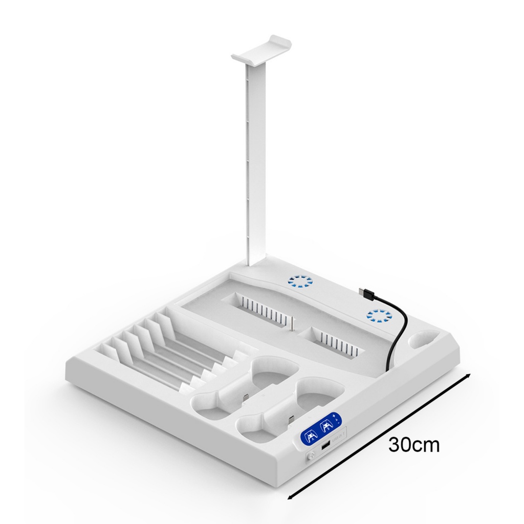 Giá Đỡ + Quạt Tản Nhiệt Làm Mát Và Sạc Nhanh Cho Tay Cầm Chơi game ps5 / p5 slim