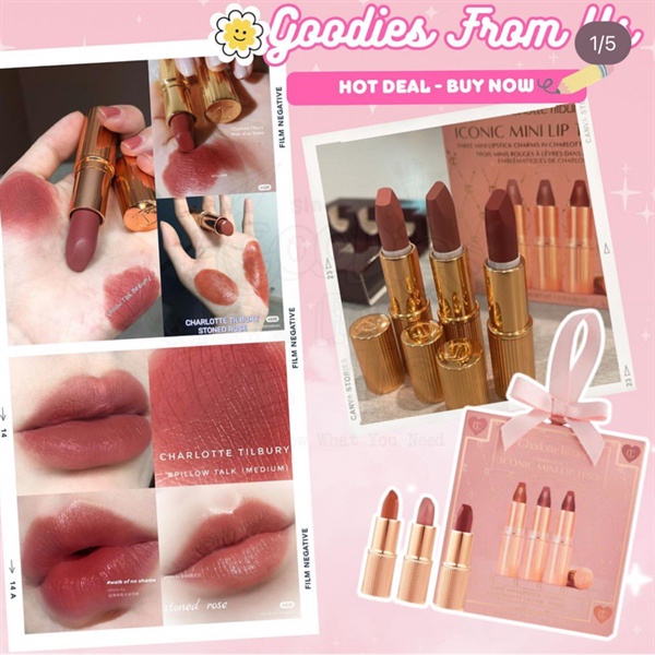 Set son CHARLOTTE TILBURY - IconicMini Lip Trio Set