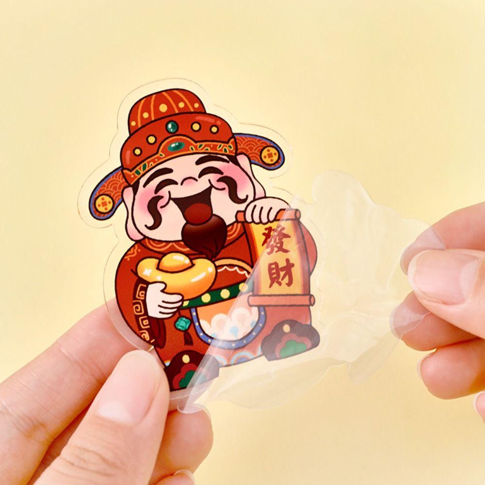 Mmluck god of Giàu Có Giá Đỡ Mô Hình Thần Tài Dễ Thương Sáng Tạo Phong Cách Trung Hoa Làm Quà Tặng / Mô Hình Đồ Chơi Để Bàn May Mắn Năm Mới