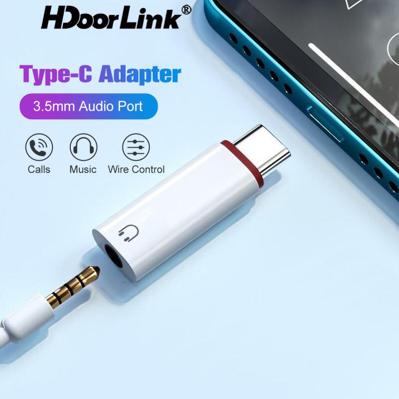 Hdoorlink Đầu Chuyển Đổi Âm Thanh 3.5mm Sang type-c / ios Cho xiaomi Samsung ios