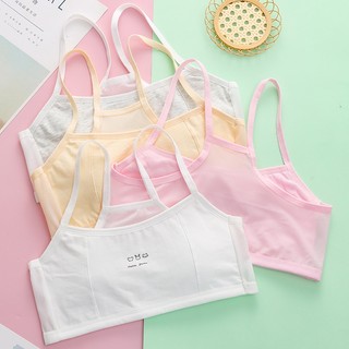 Áo Hai Dây Vải Cotton Phối Lưới Thời Trang Cho Bé Gái