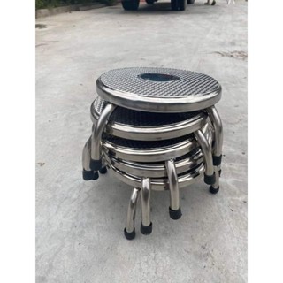 Combo 3 Ghế Thấp inox, Ghế Ngồi Xổm, Ghế Nhặt Rau Đa Năng Tiện Lợi