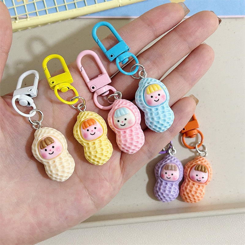 Móc Khóa Hình Hạt Đậu Phộng Dễ Thương