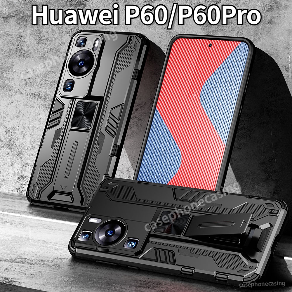 Ốp Điện Thoại TPU Chống Sốc Phối Giá Đỡ Nhẫn Từ Tính Cho Huawei P60 Pro P50 P40 P30 5G 2023 P60Pro P