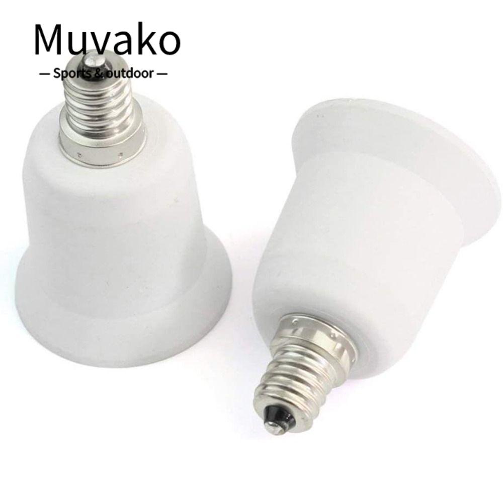 Muvako Đuôi Đèn Chuyển Đổi Đuôi 6A E12 Sang E27 220V PBT Cho Bóng Đèn LED
