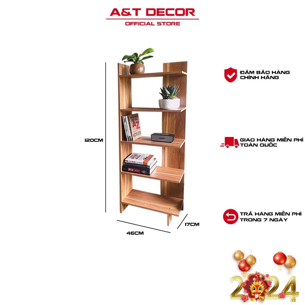 Kệ Góc Tường màu gỗ nhỏ xinh, 5 tầng tiện dùng, để được nhiều vật dụng, rẻ bền đẹp chất gỗ MDF dày 12mm