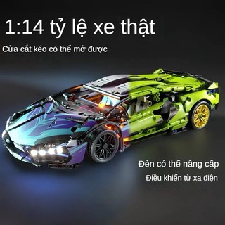 Đồ chơi lắp ráp mô hình xe đua điều khiển từ xa độc đáo