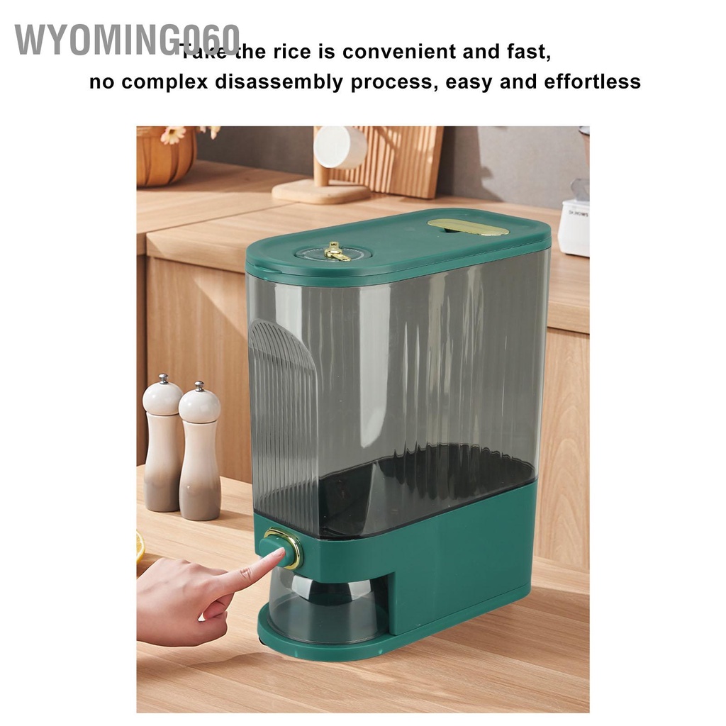 Wyoming060 Hộp đựng cơm PET PP kín hạt khô thực phẩm có cốc đo lường c