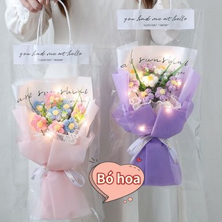 Bó Hoa Đan Móc Thủ Công Sáng Tạo Làm Quà Tặng Lễ Tình Nhân
