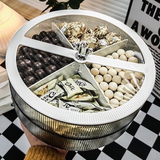 Spot# Light Luxury Fruit Plate Home Living Room Coffee Table New Fruit Plate Candy Box Snack Display Dried Fruit Tray Storage Box 12cc