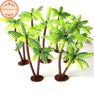 Cây Dừa Nhựa Mini Trang Trí Bể Cá