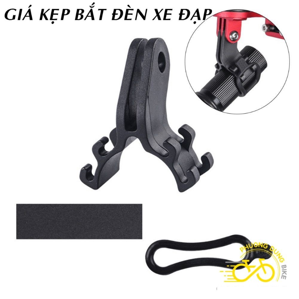 Giá nhựa kẹp đèn pin xe đạp