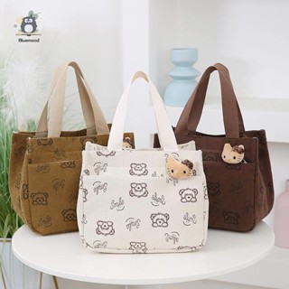 [Bluemood] Túi xách nữ mới thời trang in hình cầm tay Túi xách hoạt hình Túi vải Bento mới