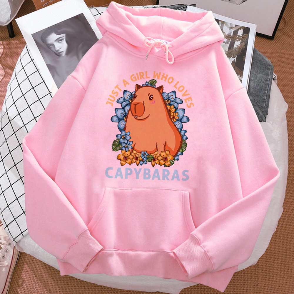 Áo Hoodie Nữ capybara y2k 2023 Phong Cách vintage Hàn Quốc