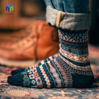 Vớ thể thao HEALMEYOU vải cotton họa tiết thổ cẩm phong cách harajuku
