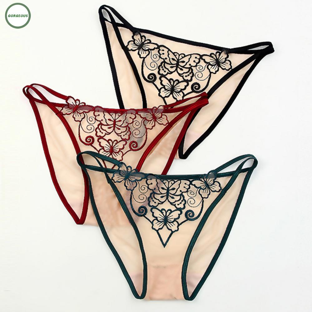 New Coming~Panties Underwear Women All Season Daily/Night Embroidery Regular Sexy#Home Essentialses