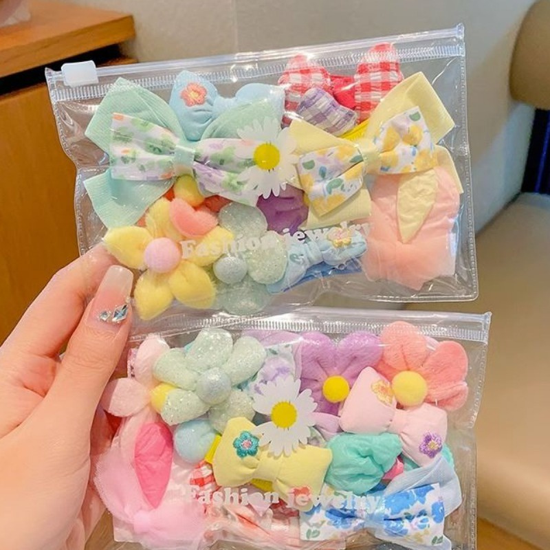 Set 8 Kẹp Tóc Dễ Thương Cho Bé Gái