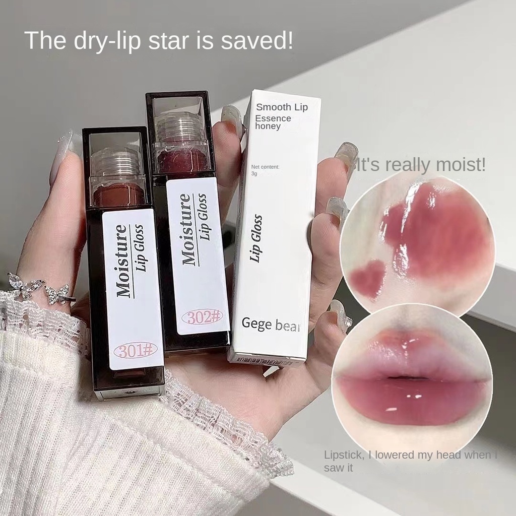 Ge bear Son Bóng Tinh Chất Dưỡng Ẩm Cho Môi Hiệu Ứng Gương Ngày Hè