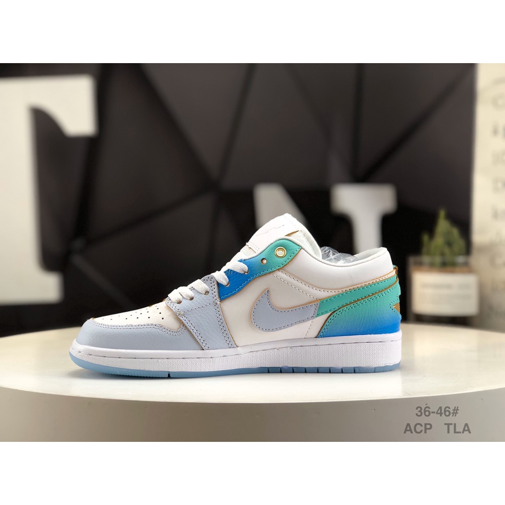 Giày Thể Thao jordan 1 low aj1 fn8899 131 36-46 Phối Màu gradient Xanh Dương Trẻ Trung