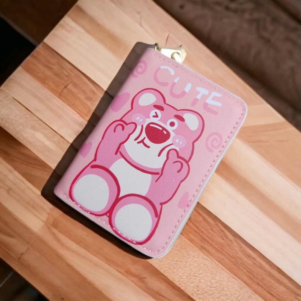 Ví Da PU Mini Cầm Tay Họa Tiết Cô Gái Nhật Bản Xinh Xắn Nhiều Ngăn Có Khóa Kéo Bóp Nữ Cute Hot Trend Dễ Thương