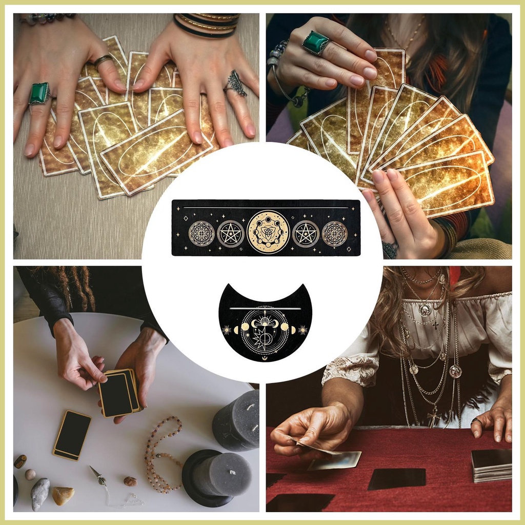Giá Đỡ Bài tarot Chia Ngăn Bằng Gỗ Tiện Dụng