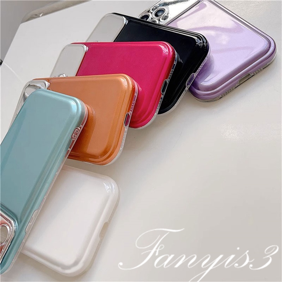 Ôp Điện Thoại tpu Tráng Gương Màu Trơn Thời Trang Sang Trọng Cho iphone 15 14 13 12 11 pro max 11 12 13 14 15 Ốp